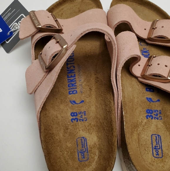 Birkenstock Arizona Light Rose Suede Sandal - Picture 5 of 7